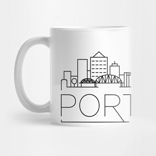 Portland Minimal Skyline Mug